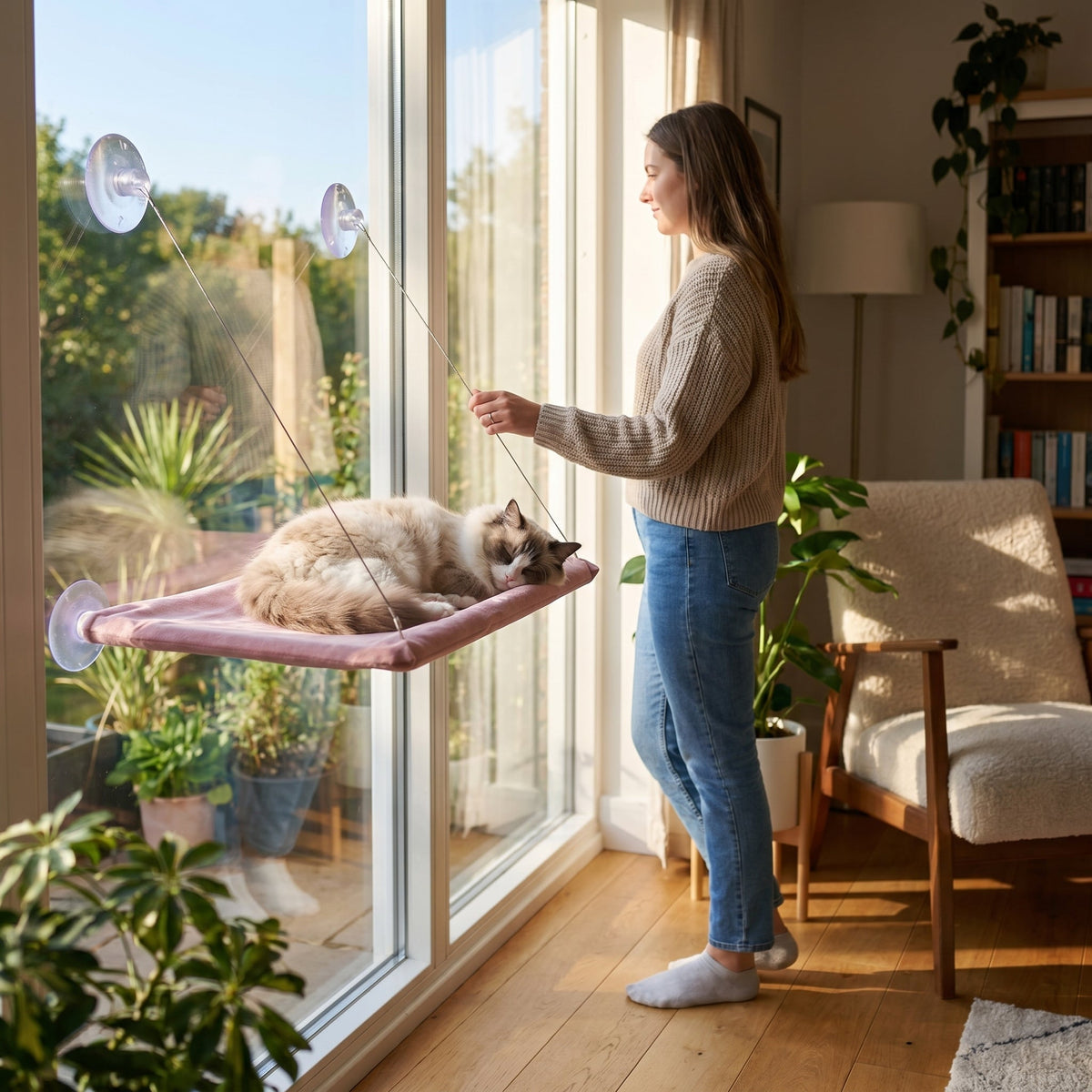 Cat Window Hammock Bed