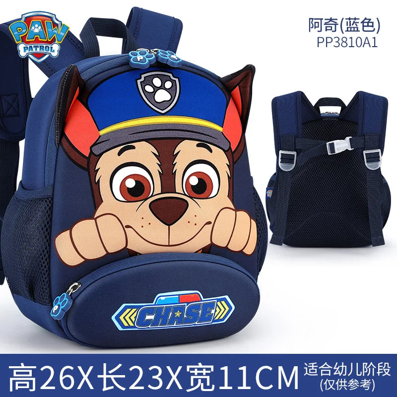 Genuine Rescue Pups Chase & Skye Travel Bag - 26cm Kids Backpack, Fashion Preschool Satchel Knapsack, Children Gift for 1-5T
