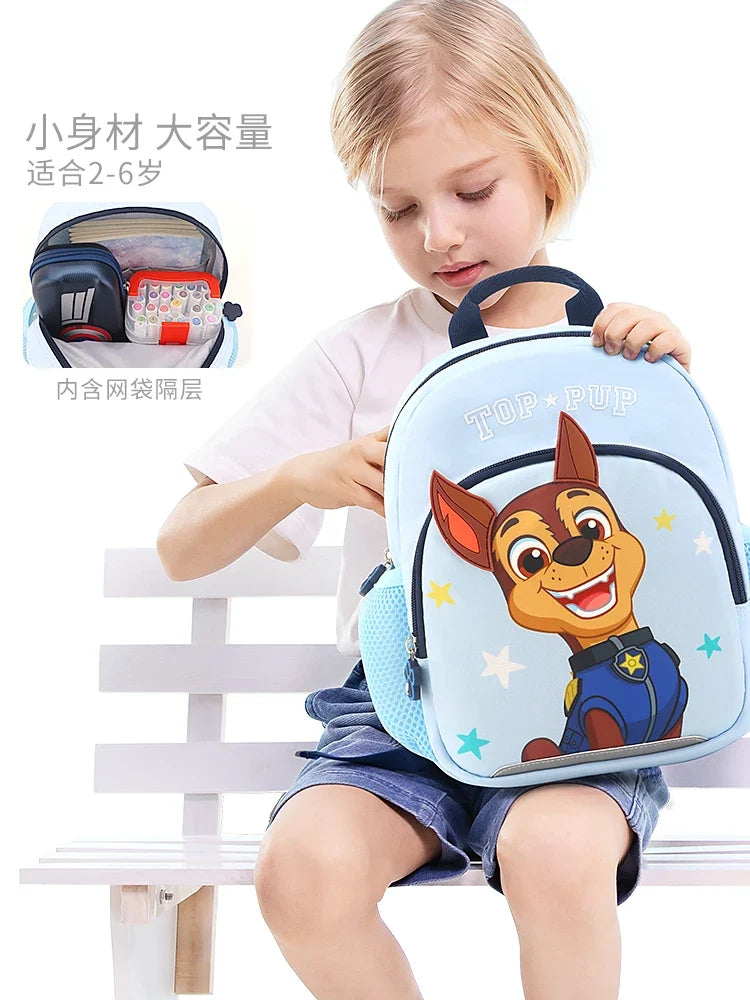 Genuine Rescue Pups Chase & Skye Travel Bag - 26cm Kids Backpack, Fashion Preschool Satchel Knapsack, Children Gift for 1-5T