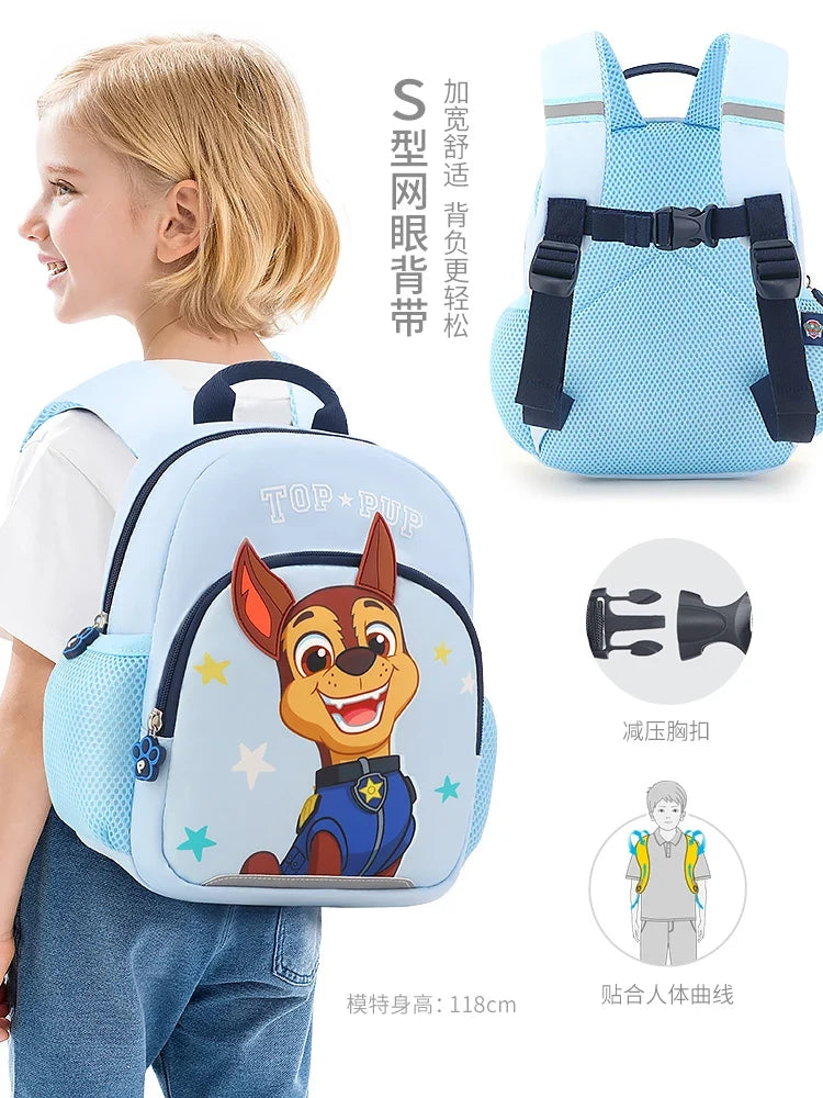 Genuine Rescue Pups Chase & Skye Travel Bag - 26cm Kids Backpack, Fashion Preschool Satchel Knapsack, Children Gift for 1-5T