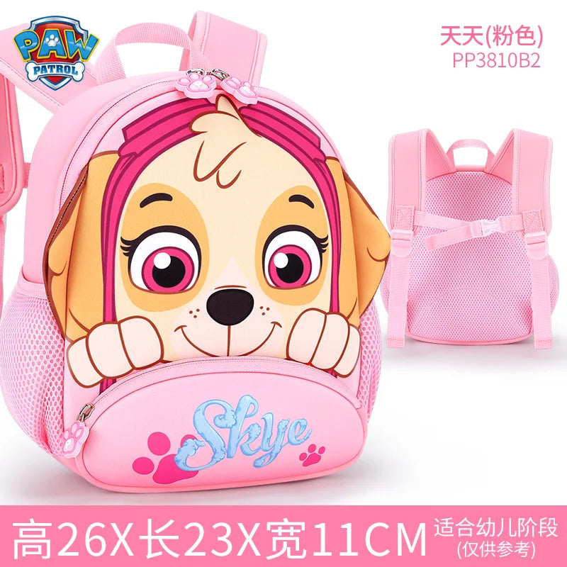 Genuine Rescue Pups Chase & Skye Travel Bag - 26cm Kids Backpack, Fashion Preschool Satchel Knapsack, Children Gift for 1-5T