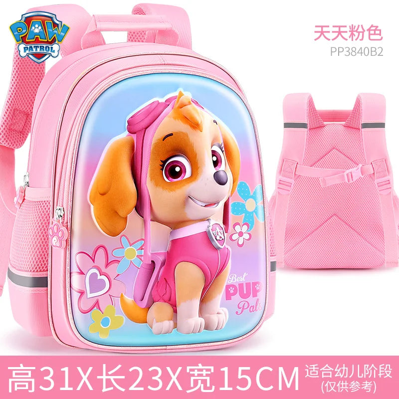Genuine Rescue Pups Chase & Skye Travel Bag - 26cm Kids Backpack, Fashion Preschool Satchel Knapsack, Children Gift for 1-5T