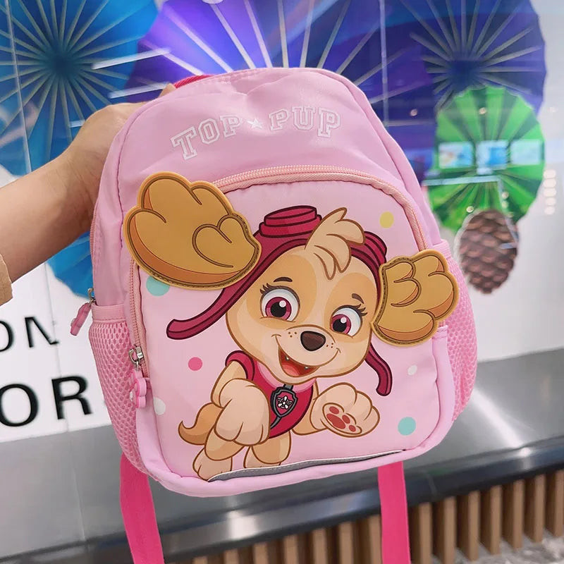 Genuine Rescue Pups Chase & Skye Travel Bag - 26cm Kids Backpack, Fashion Preschool Satchel Knapsack, Children Gift for 1-5T