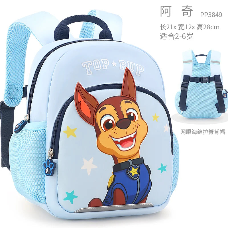 Genuine Rescue Pups Chase & Skye Travel Bag - 26cm Kids Backpack, Fashion Preschool Satchel Knapsack, Children Gift for 1-5T