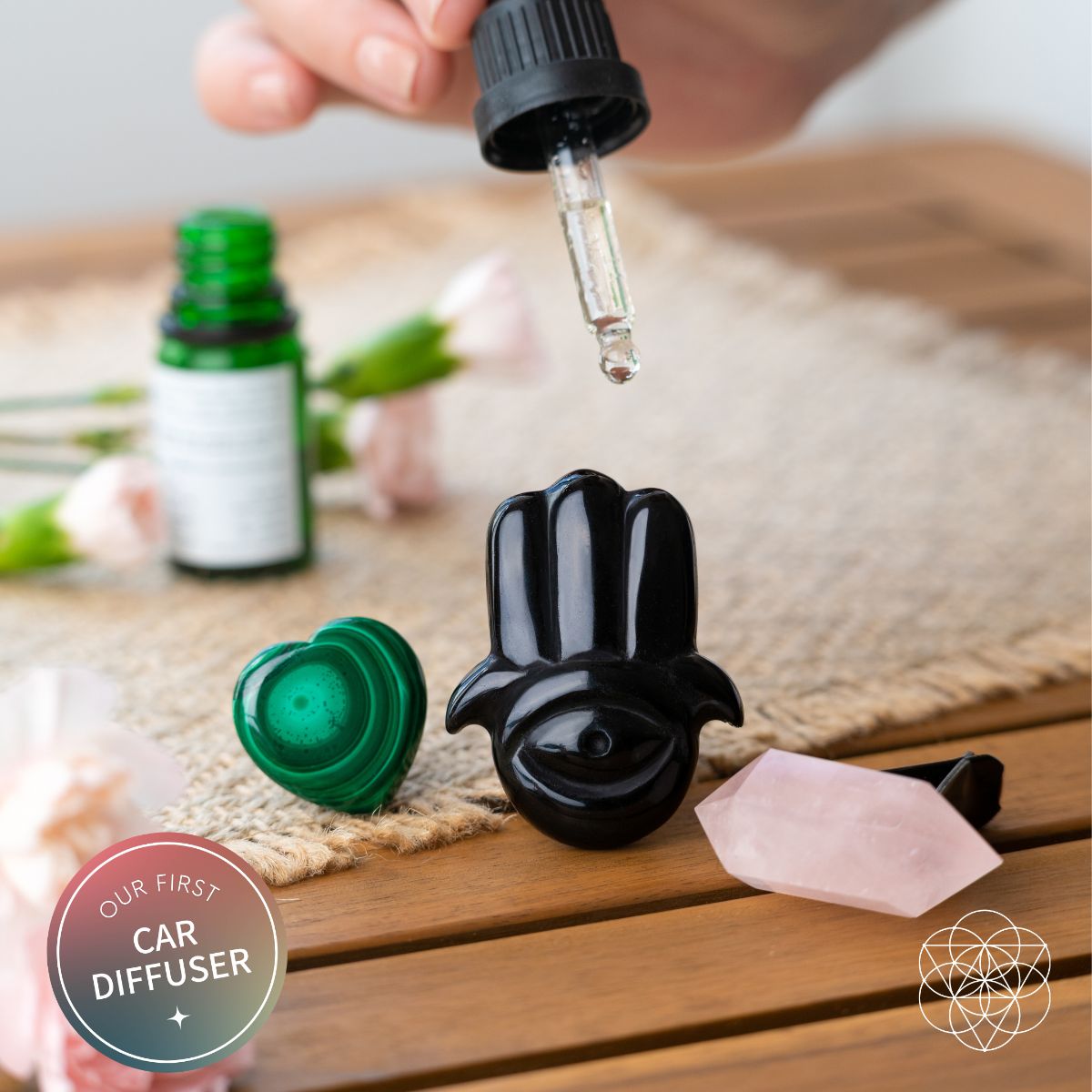 Safe Travels - Aromatherapy Crystal Car Kit